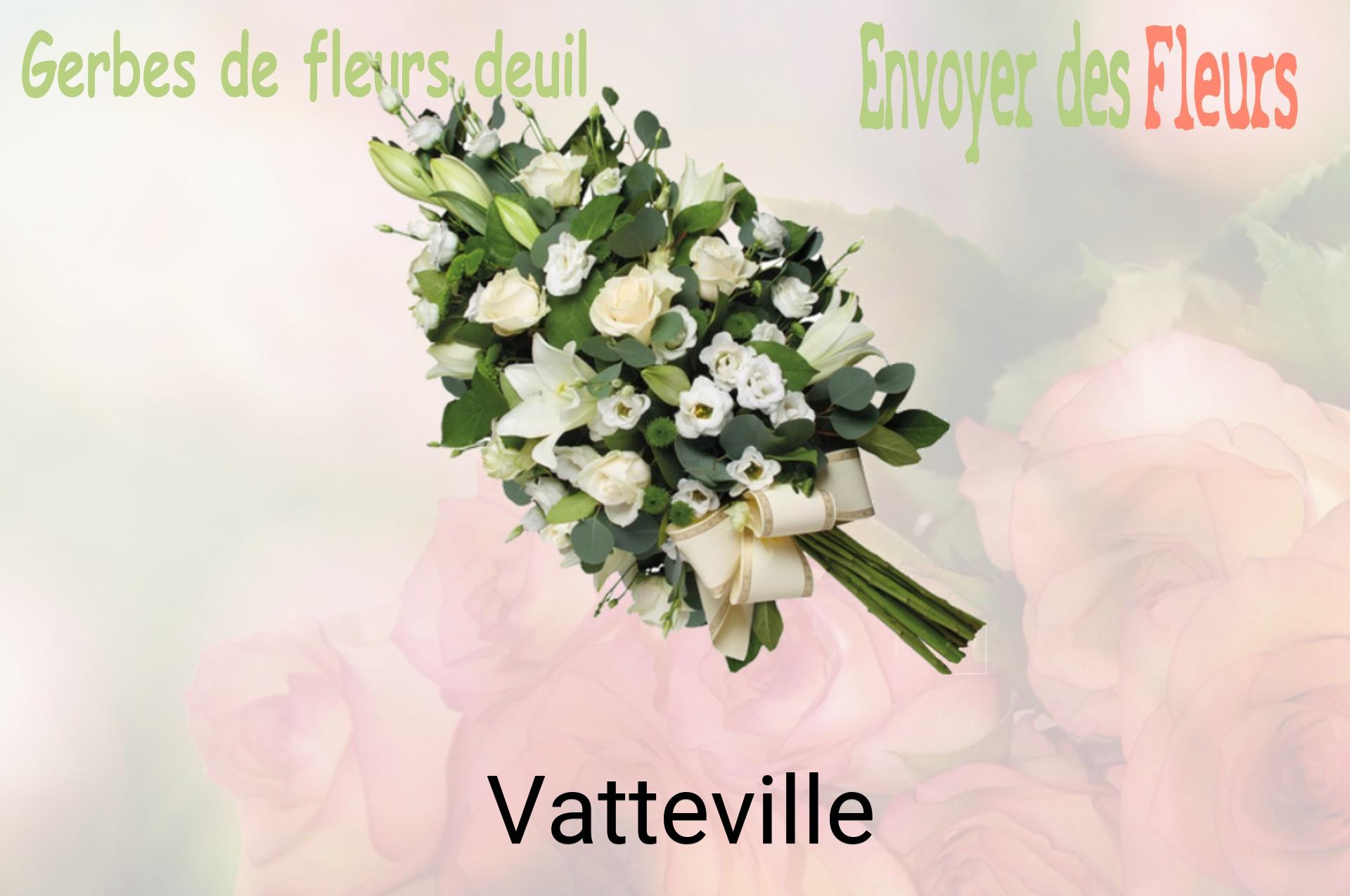 Gerbe de fleurs de deuil livrée à Vatteville